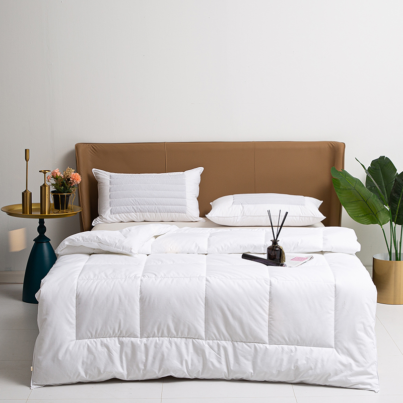 100% 면 300gms 충전 이불 여름 이불 누비이불 흰색 이불 세트 제조