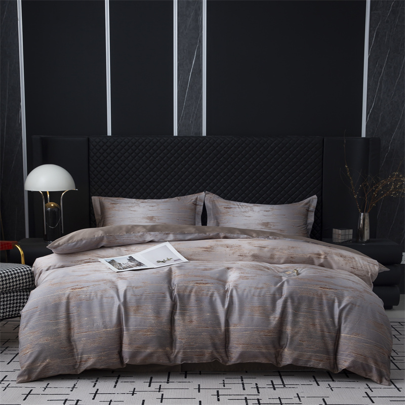 100S 코튼 새로운 디자인 디지털 프린트 침구 세트