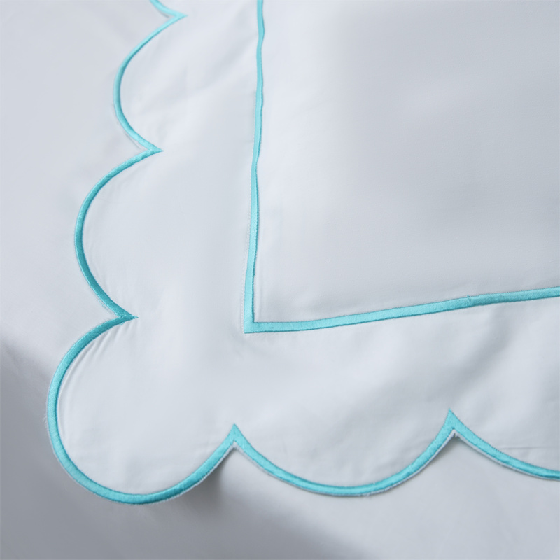 새로운 자수 컷 디자인 400TC 면 새틴 침구 세트 새로운 자수 컷 디자인 400TC 면 새틴 침구 세트