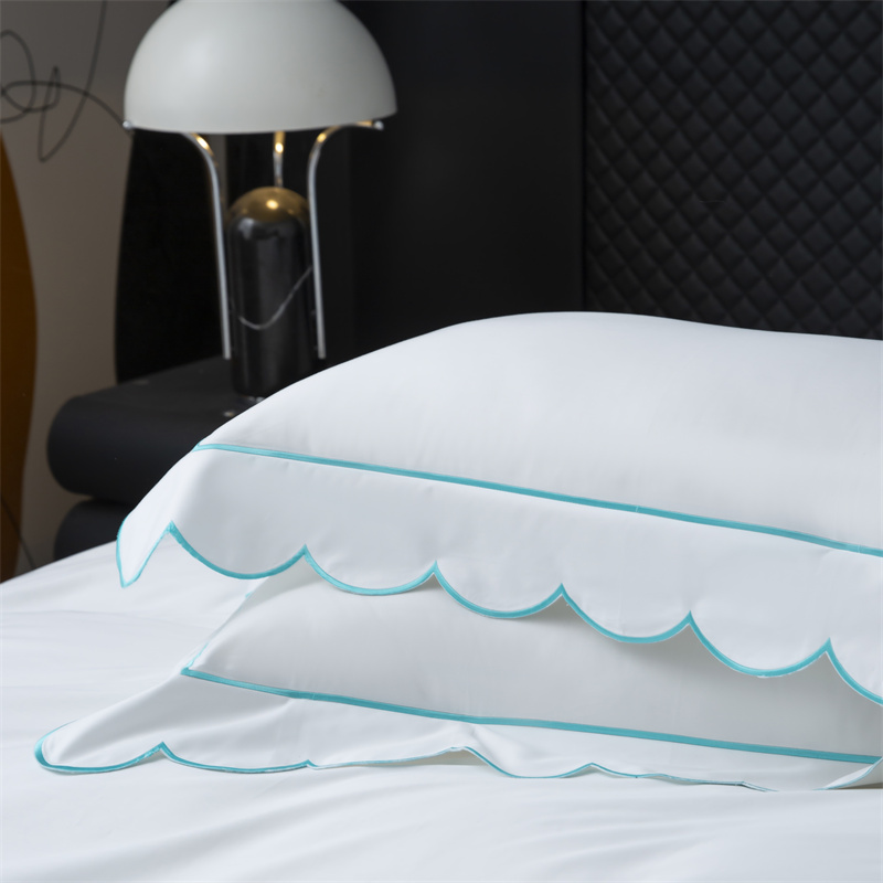 새로운 자수 컷 디자인 400TC 면 새틴 침구 세트 새로운 자수 컷 디자인 400TC 면 새틴 침구 세트
