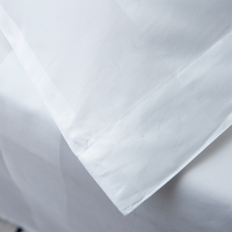 5성급 호텔 침구 세트를 위한 7cm 새틴 줄무늬 보통 흰색 750TC 100% 면 5성급 호텔 침구 세트를 위한 7cm 새틴 줄무늬 보통 흰색 750TC 100% 면