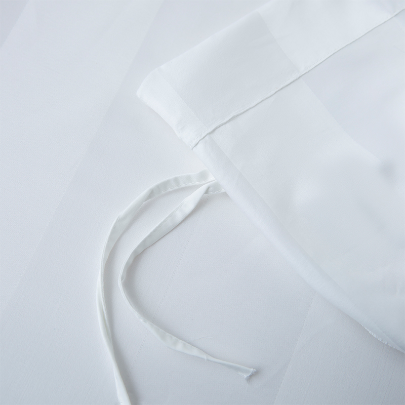 5성급 호텔 침구 세트를 위한 7cm 새틴 줄무늬 보통 흰색 750TC 100% 면 5성급 호텔 침구 세트를 위한 7cm 새틴 줄무늬 보통 흰색 750TC 100% 면